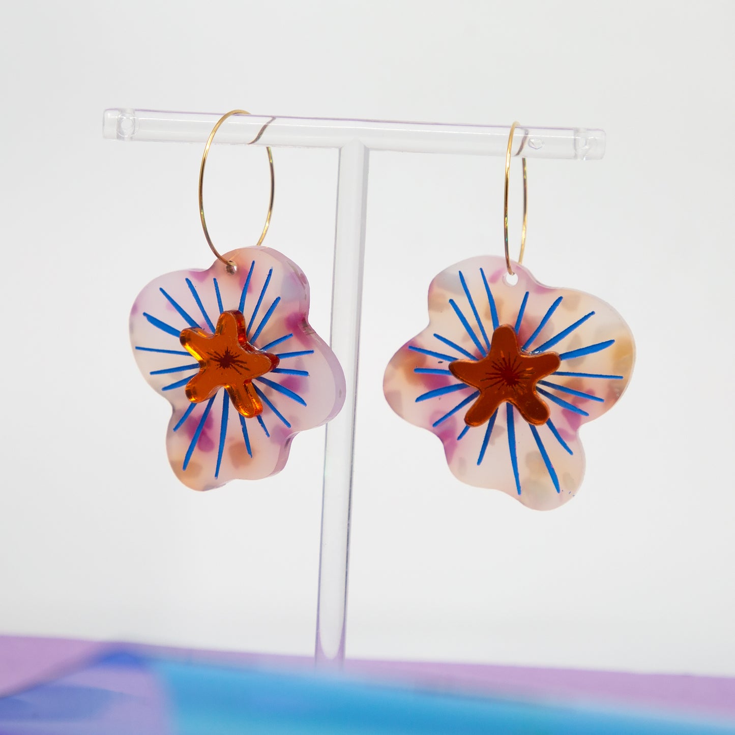 LELLIE FLOWERS // PETAL PINK & BLUE FILLING