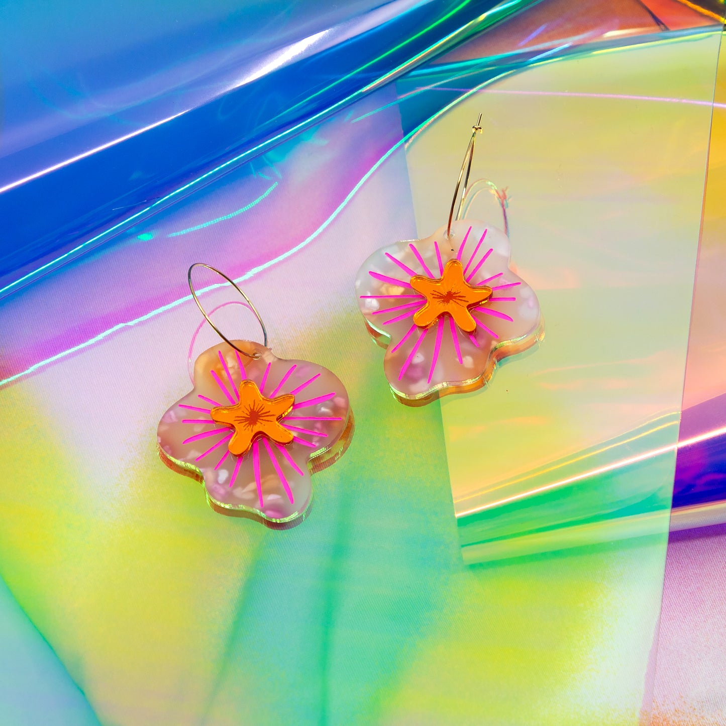 LELLIE FLOWERS // PETAL PINK & FLURO PINK FILLING