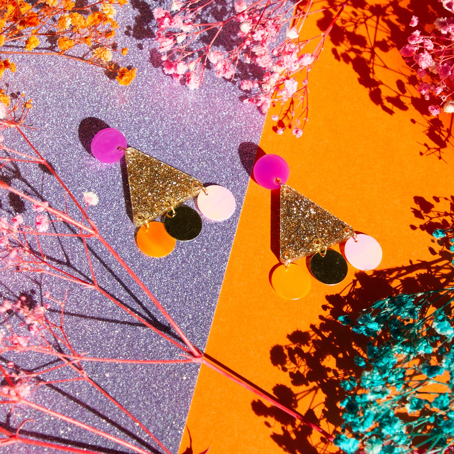 CHARLI NO.2 SEQUINS // PINK, GOLD GLITTER & SEQUINS