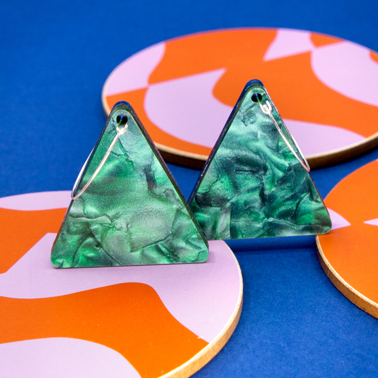 TERRAZZO NO.3 REVERSIBLE // BLUE & EMERALD MARBLE