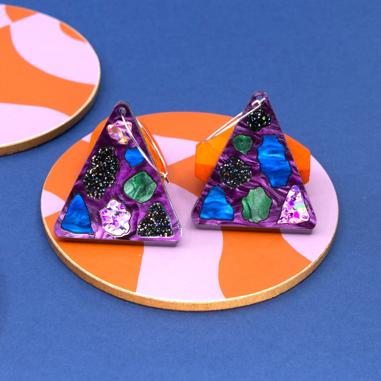 TERRAZZO NO.3 REVERSIBLE // PURPLE MARBLE & BLUE MARBLE