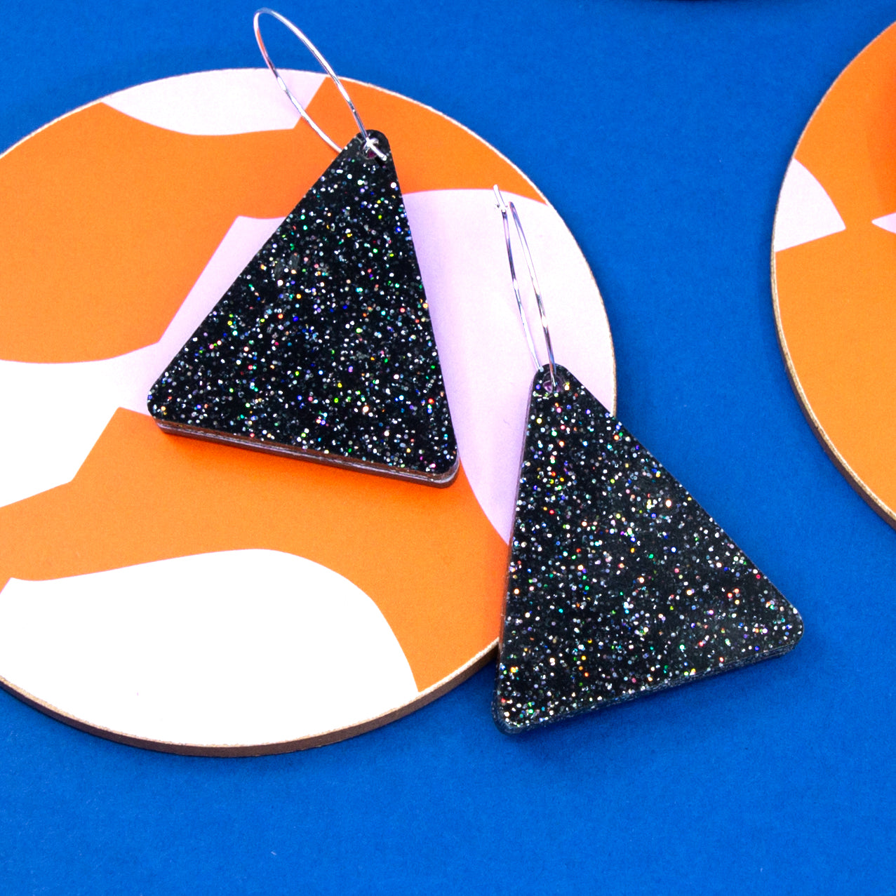 TERRAZZO NO.3 REVERSIBLE // PURPLE MARBLE & BLACK GLITTER