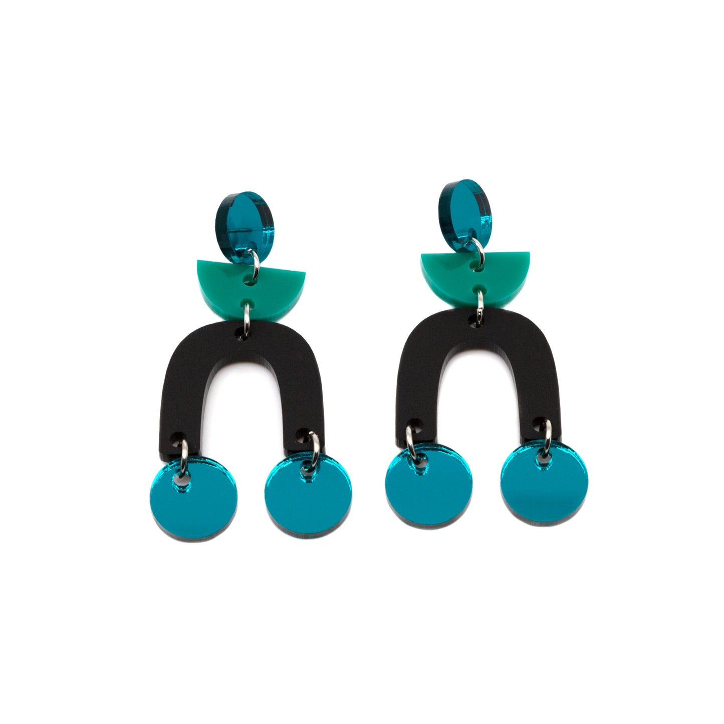 ORLI NO.4 // TEAL MIRROR, JADE, MATTE BLACK